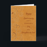 Fall Son & Tochter im Jura Hochzeitstag Karte<br><div class="desc">Happy Hochzeitstag Karte für Sohn und Tochter im Gesetz mit Herbstlauben Muster,  und herzlichen Vers.</div>