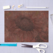 Fall Sonnenblume Vintag Dunkelrost Grunge Textur Seidenpapier (Handwerk)