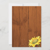 Fall Sonnenblumen 60. Geburtstagsparty Einladung (Rückseite)
