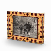 Fall Sonnenblumen Foto Block (Rechts)
