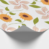 Fall Sonnenblumen Geschenkpapier (Ecke)