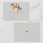 Fall Sonnenblumen Mitteilungskarte (Vorne/Hinten)