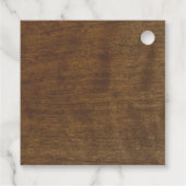 Fall Sonnenblumen Rustikale Hochzeit Vielen Dank Geschenkanhänger (Rückseite)