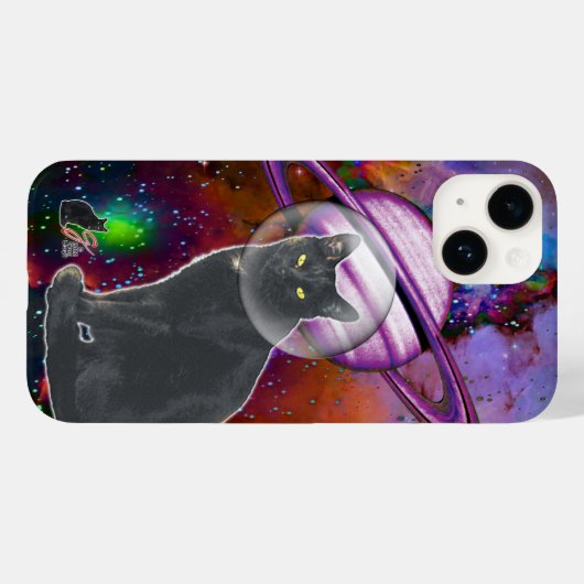 Fall "Space-Cat Cosmo Case-Mate iPhone" Case-Mate iPhone Hülle (Rückseite (Horizontal))
