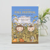 Fall-Spaß-Einladung Einladung (Stehend Vorderseite)