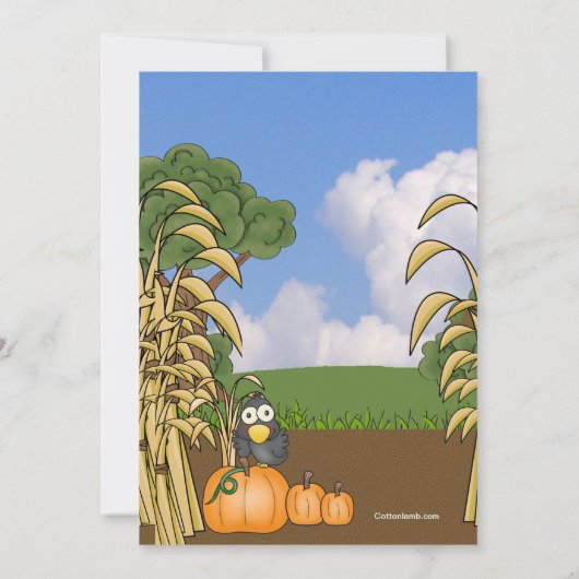 Fall-Spaß-Einladung Einladung (Rückseite)