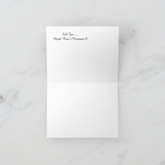 Fall Spaß...... Karte (Innenseite)