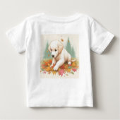 Fall Spaß mit einem Golden Retriever Puppy Baby T-shirt (Rückseite)