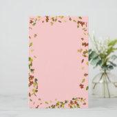FALL/SPEICHERLAUF, rosa Briefpapier (Stehend Vorderseite)