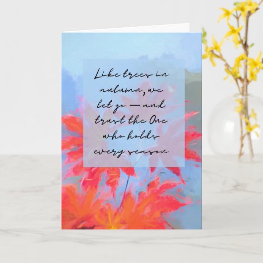 Fall Spiritual Card Karte (Gelbe Blume)
