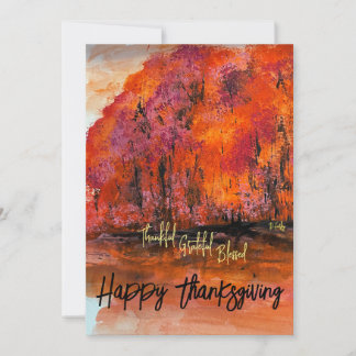 Fall Splendor Note Card Dankeskarte