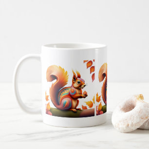 Fall Squirrel Alebrije Kaffeetasse