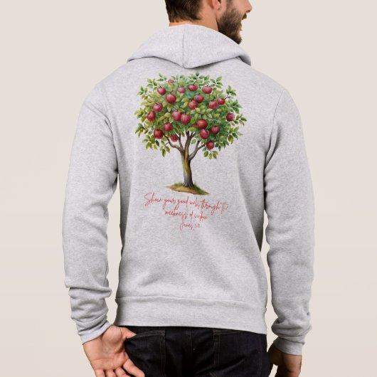 Fall St Luke Lutheran Zipper Hoodie (Rückseite)