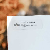 Fall-Stall mit Pumpkins Rücksendeadresse-Label