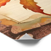 Fall Steampunk Art Poster (Ecke)