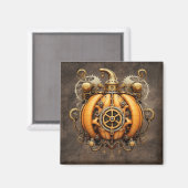 Fall Steampunk Pumpkin Magnet (Vorderseite/Rückseite)