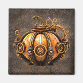 Fall Steampunk Pumpkin Magnet (Vorne)