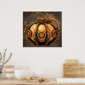 Fall Steampunk Pumpkin Poster (Küche)