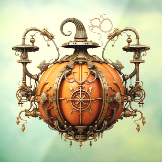 Fall Steampunk Pumpkin Window Cloning Fensteraufkleber (Blatt 3)