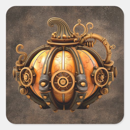 Fall Steampunk Pumpkins Stickers (Vorderseite)