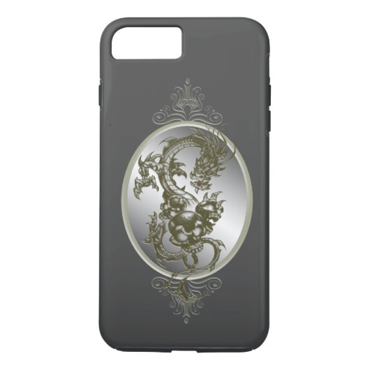 Fall Steel Dragon iPhone 7 Case-Mate iPhone Hülle (Rückseite)