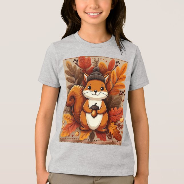 Fall Stimmung Tri-Blend Shirt (Vorderseite)