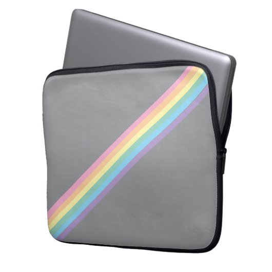 Fall Stormy Sky & Rainbow Tablet Laptopschutzhülle (Vorderseite Links)