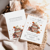 Fall Storybook Buch Neues Kapitel Kinderdusche Einladung