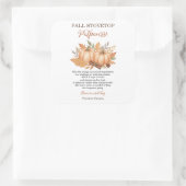 Fall Stovetop Potpourri Recipe Pumpkin Quadratischer Aufkleber (Tasche)