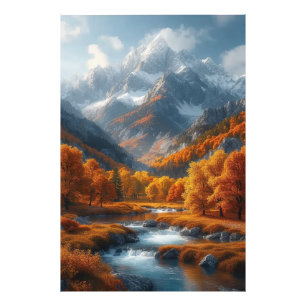 Fall Stream Fotodruck