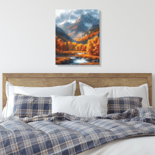Fall Stream Leinwanddruck (Insitu (Schlafzimmer))