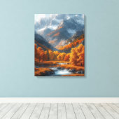 Fall Stream Leinwanddruck (Insitu (Holzboden))