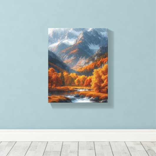 Fall Stream Leinwanddruck (Insitu (Holzboden))