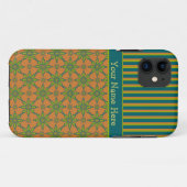Fall Striped Tribal, Rust, Green, Blue iPhone 5/5s Case-Mate iPhone Hülle (Rückseite (Horizontal))