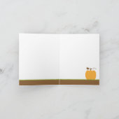 Fall Stroller Twin Bears Mitteilungskarten (Innenseite)