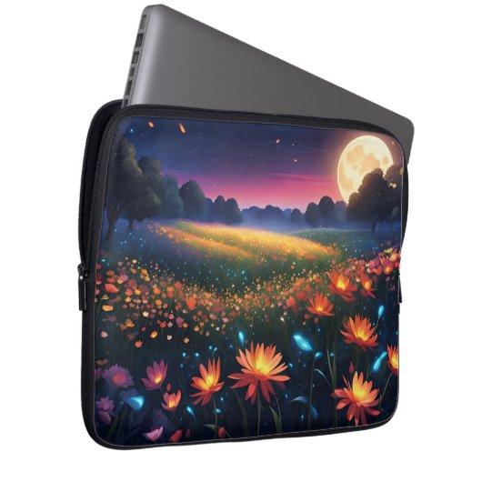 Fall "Summer Blume" Laptopschutzhülle (Vorne Rechts)