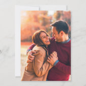 Fall Summer Garden Burnt Orange Foto Hochzeit Einladung (Rückseite)