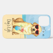 Fall "Summer Gelbe Labrador Case-Mate iPhone" Case-Mate iPhone Hülle (Rückseite (Horizontal))
