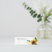 FALL SUNFLOWER AUTUMN STUD EARRING DISPLAD MINI VISITENKARTE (Stehend Vorderseite)