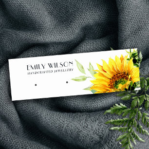 FALL SUNFLOWER AUTUMN STUD EARRING DISPLAD MINI VISITENKARTE