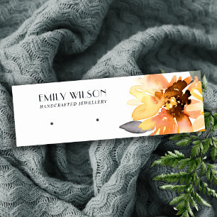 FALL SUNFLOWER AUTUMN STUD EARRING DISPLAD MINI VISITENKARTE