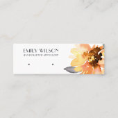 FALL SUNFLOWER AUTUMN STUD EARRING DISPLAY CARD MINI VISITENKARTE (Vorderseite)