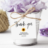 Fall Sunflower Baby Dusche Geschenkanhänger