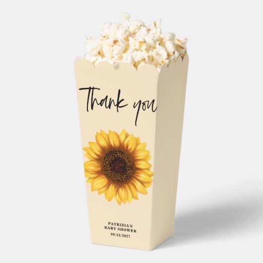 Fall Sunflower Baby Dusche Geschenkschachtel (Geplatzt)