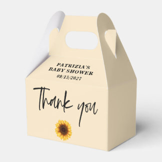 Fall Sunflower Baby Dusche Geschenkschachtel