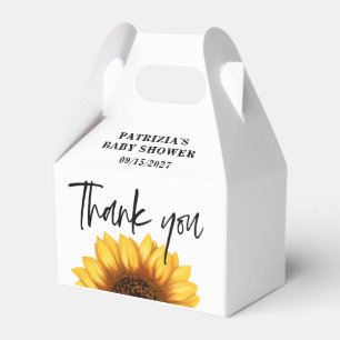 Fall Sunflower Baby Dusche Geschenkschachtel