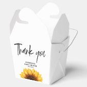 Fall Sunflower Baby Dusche Geschenkschachtel (Geöffnet)