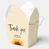 Fall Sunflower Baby Dusche Geschenkschachtel (Geöffnet)