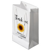Fall Sunflower Baby Dusche Kleine Geschenktüte (Vorderseite Schrägansicht)