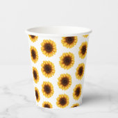 Fall Sunflower Baby Dusche Pappbecher (Vorderseite)